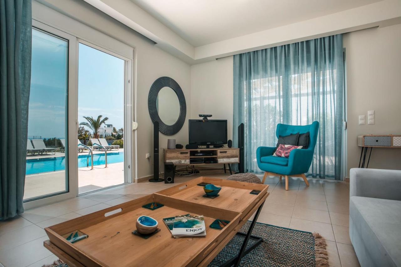 Luxury Villa Petalutha Kolymbia Exteriör bild